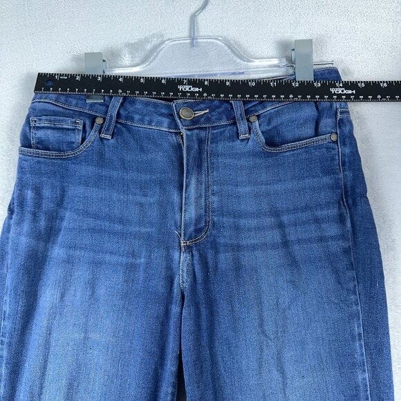 Paige Hoxton Ankle Jeans Medium Wash Denim Mid Rise Womens Blue Size 28 - Picture 7 of 11